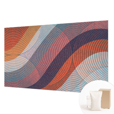 Fototapeta fizelinowa z nadrukiem Barwne fale