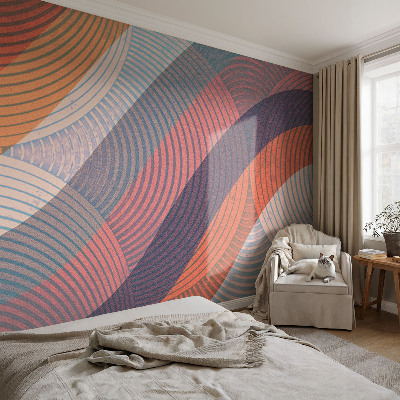 Fototapeta fizelinowa z nadrukiem Barwne fale