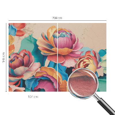 Dekoracyjna fototapeta na ścianę Kwiatowa harmonia