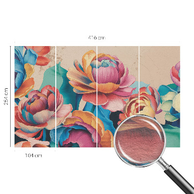 Dekoracyjna fototapeta na ścianę Kwiatowa harmonia