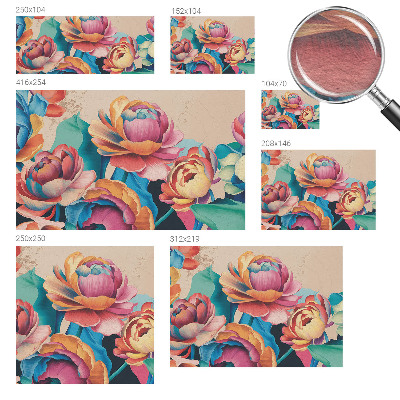 Dekoracyjna fototapeta na ścianę Kwiatowa harmonia