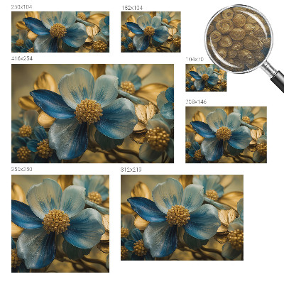 Nowoczesna fototapeta do salonu Kwiatowa kompozycja