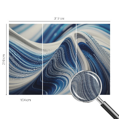 Fototapeta fizelinowa do sypialni z harmonijną abstrakcją