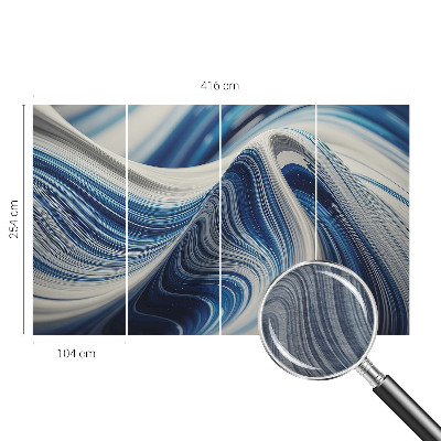 Fototapeta fizelinowa do sypialni z harmonijną abstrakcją