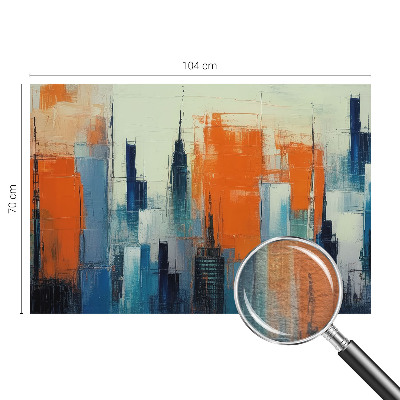 Fototapeta fizelinowa z nadrukiem Miasto abstrakcja