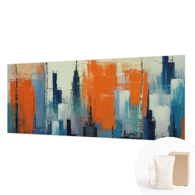 Fototapeta fizelinowa z nadrukiem Miasto abstrakcja