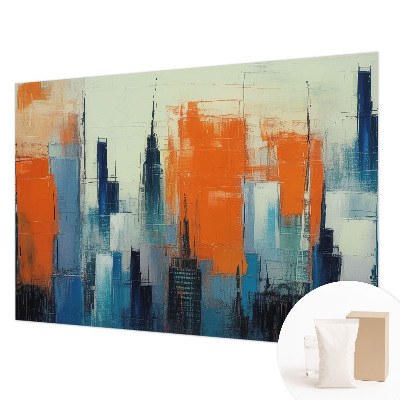 Fototapeta fizelinowa z nadrukiem Miasto abstrakcja