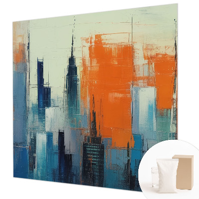 Fototapeta fizelinowa z nadrukiem Miasto abstrakcja