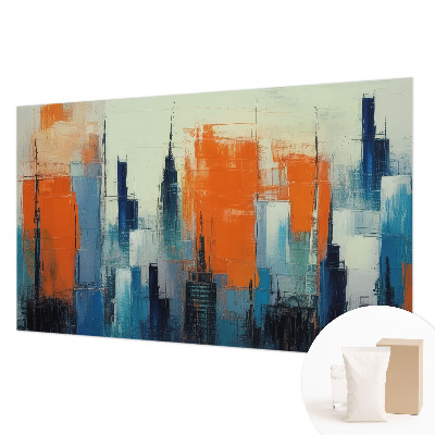 Fototapeta fizelinowa z nadrukiem Miasto abstrakcja