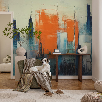 Fototapeta fizelinowa z nadrukiem Miasto abstrakcja