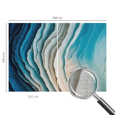 Nowoczesna fototapeta do salonu Fale harmonii