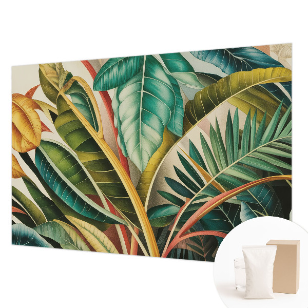 Dekoracyjna fototapeta na ścianę Egzotyczne liście
