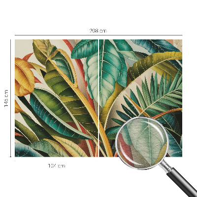 Dekoracyjna fototapeta na ścianę Egzotyczne liście