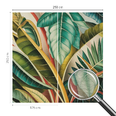 Dekoracyjna fototapeta na ścianę Egzotyczne liście