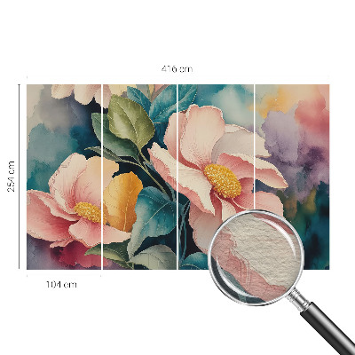 Fototapeta fizelinowa do sypialni Kwiatowa elegancja