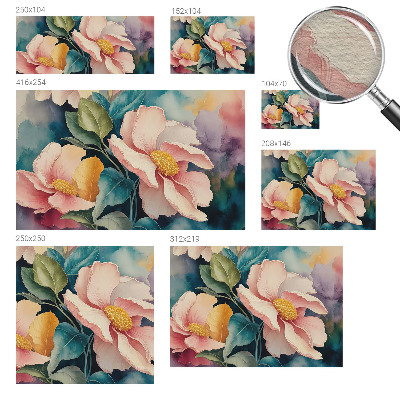 Fototapeta fizelinowa do sypialni Kwiatowa elegancja