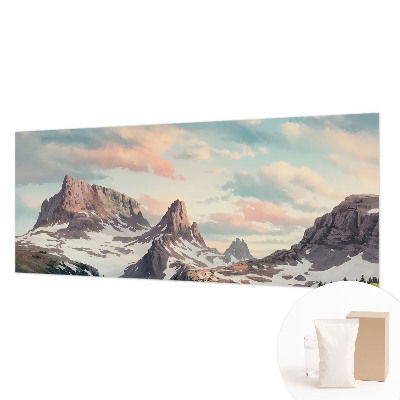 Fototapeta fizelinowa z nadrukiem z motywem górskiej panoramy