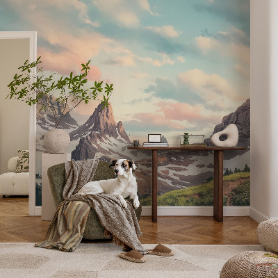 Fototapeta fizelinowa z nadrukiem Górska panorama