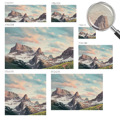 Fototapeta fizelinowa z nadrukiem Górska panorama