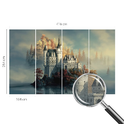 Fototapeta fizelinowa do sypialni Bajkowy zamek