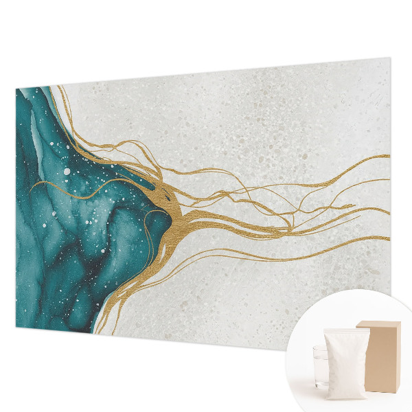 Tapeta fotograficzna Turkusowe linie