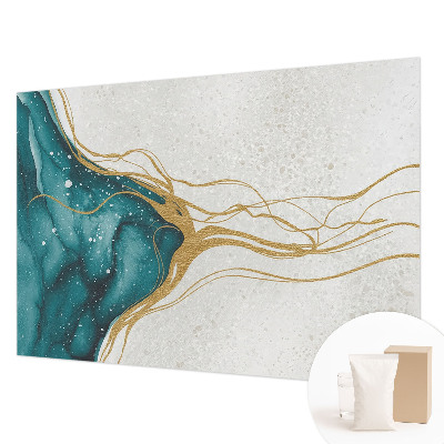 Tapeta fotograficzna Turkusowe linie