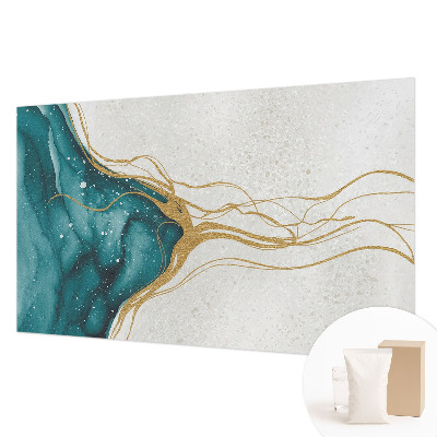 Tapeta fotograficzna Turkusowe linie