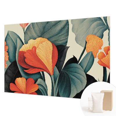 Fototapeta fizelinowa z nadrukiem Kolorowe kwiaty