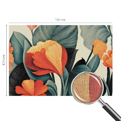 Fototapeta fizelinowa z nadrukiem Kolorowe kwiaty