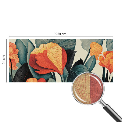 Fototapeta fizelinowa z nadrukiem Kolorowe kwiaty