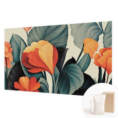 Fototapeta fizelinowa z nadrukiem Kolorowe kwiaty