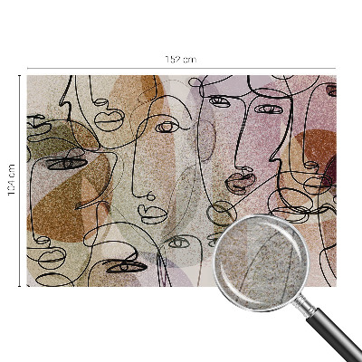 Tapeta fotograficzna Liniowe twarze