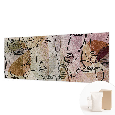 Tapeta fotograficzna Liniowe twarze