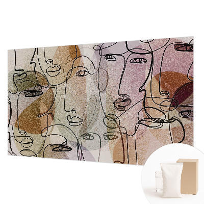 Tapeta fotograficzna Liniowe twarze