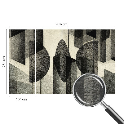 Dekoracyjna fototapeta na ścianę z geometrycznym wzorem