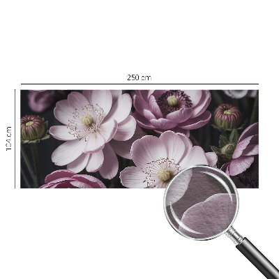 Fototapeta fizelinowa z nadrukiem z motywem kwiatowym w eleganckim wydaniu