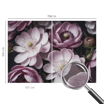 Fototapeta fizelinowa z nadrukiem z motywem kwiatowym w eleganckim wydaniu