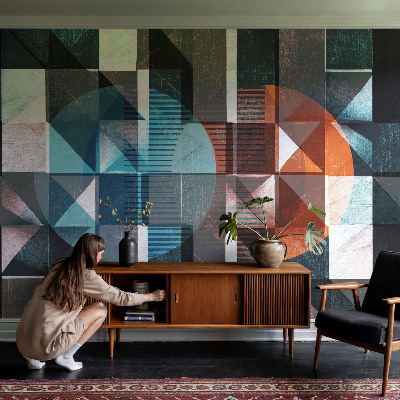 Fototapeta fizelinowa do sypialni Abstrakcyjne formy