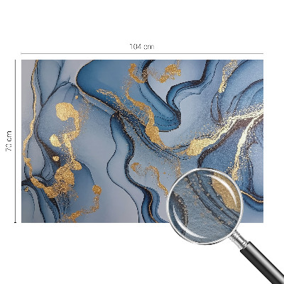 Fototapeta fizelinowa z nadrukiem Niebieskie fale