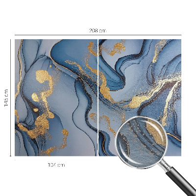 Fototapeta fizelinowa z nadrukiem Niebieskie fale