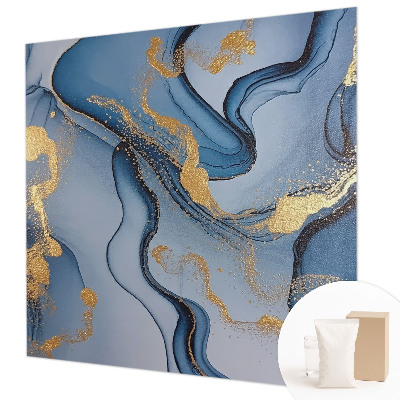 Fototapeta fizelinowa z nadrukiem Niebieskie fale