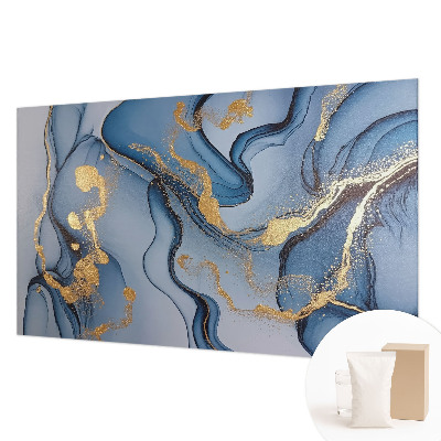 Fototapeta fizelinowa z nadrukiem Niebieskie fale