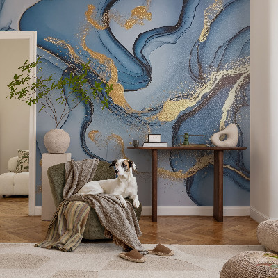 Fototapeta fizelinowa z nadrukiem Niebieskie fale