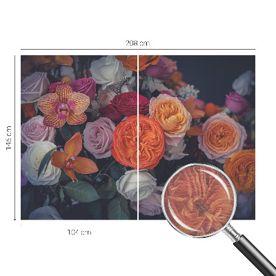 Tapeta fotograficzna z kolorowym bukietem