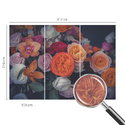Tapeta fotograficzna z kolorowym bukietem