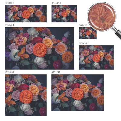 Tapeta fotograficzna Kolorowy bukiet