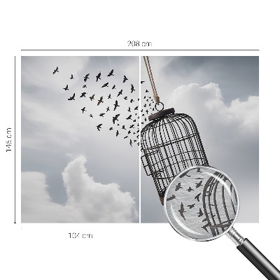 Tapeta fotograficzna fizelinowa Ptaki fruwające