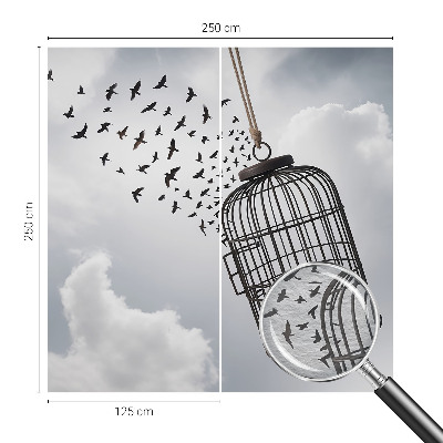 Tapeta fotograficzna fizelinowa Ptaki fruwające