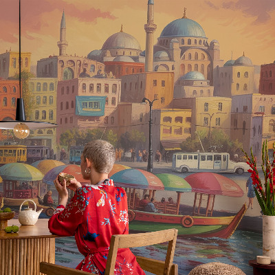 Nowoczesna fototapeta do salonu Nowoczesna fototapeta do salonu Miejskie wybrzeże