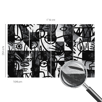 Dekoracyjna fototapeta na ścianę Rysunkowy chaos